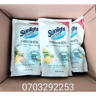 combo 5 bịch lau sàn sunlight thiên nhiên chiết xuất chanh Yuzu & tinh dầu xả 700ml