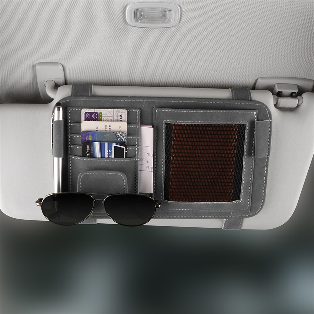 Hộp đựng thẻ che nắng ô tô Túi đựng hóa đơn ô tô Túi đựng kính ô tô Túi đựng đồ đa năng Túi đựng thẻ da Túi đựng đồ phụ kiện ô tô