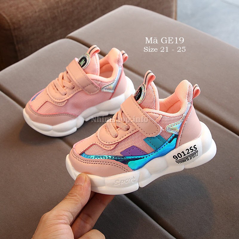 Giày thể thao cho bé gái 1 - 3 tuổi kiểu sneaker siêu chất GE19