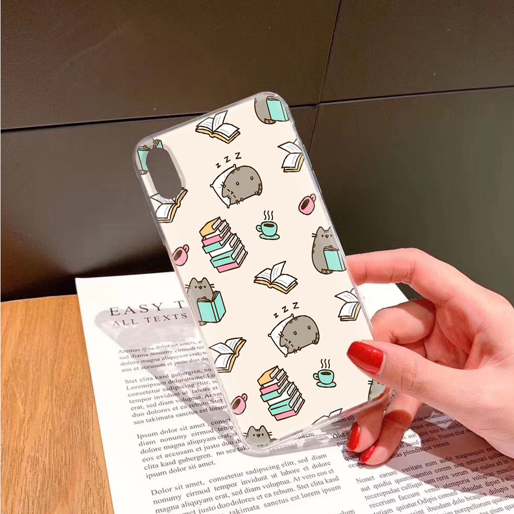 Ốp Điện Thoại Trong Suốt In Hình Mèo Pusheen Ta82 Cho Samsung A04 A04S A14 A23 A34 A54 A52 A72