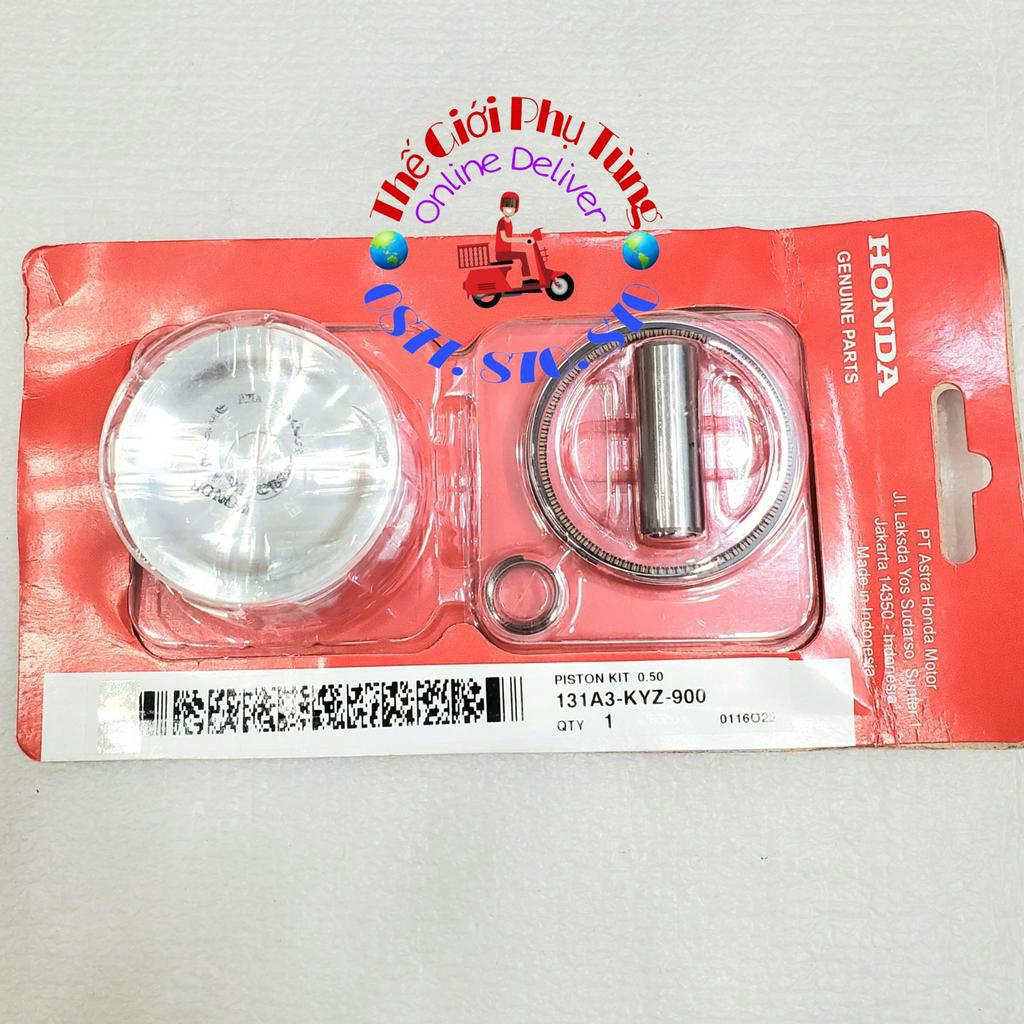 Piston bạc Future 125 Fi, Fut Led, Wave 125i zin Honda Indo - 131A1-KYZ-900/ 131A2-KYZ-900/ 131A3-KYZ-900/ 131A4-KYZ-900