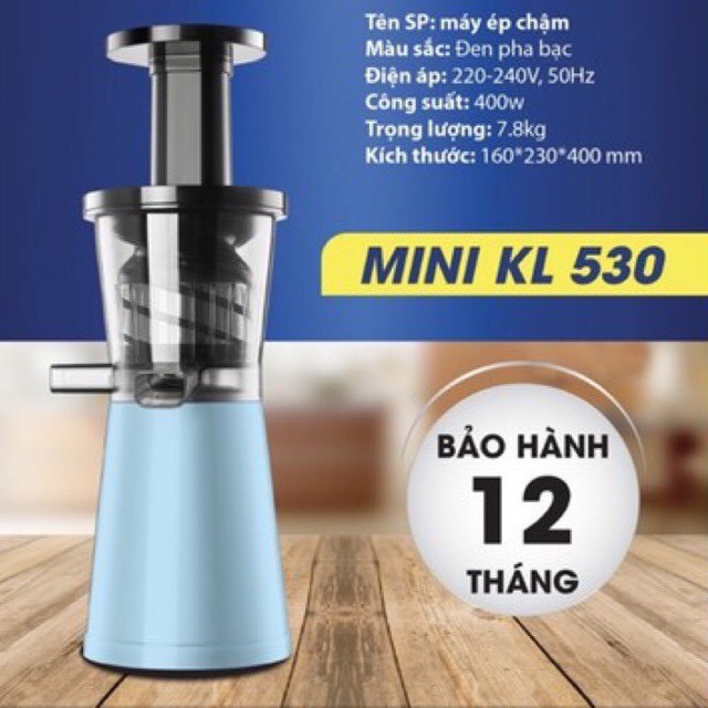 [CÓ QUÀ TẶNG] Máy Ép Chậm KALITE KL530, Máy ép trái cây hoa quả, Máy Ép Hoa Quả, Ép Rau Củ Quả- HÀNG