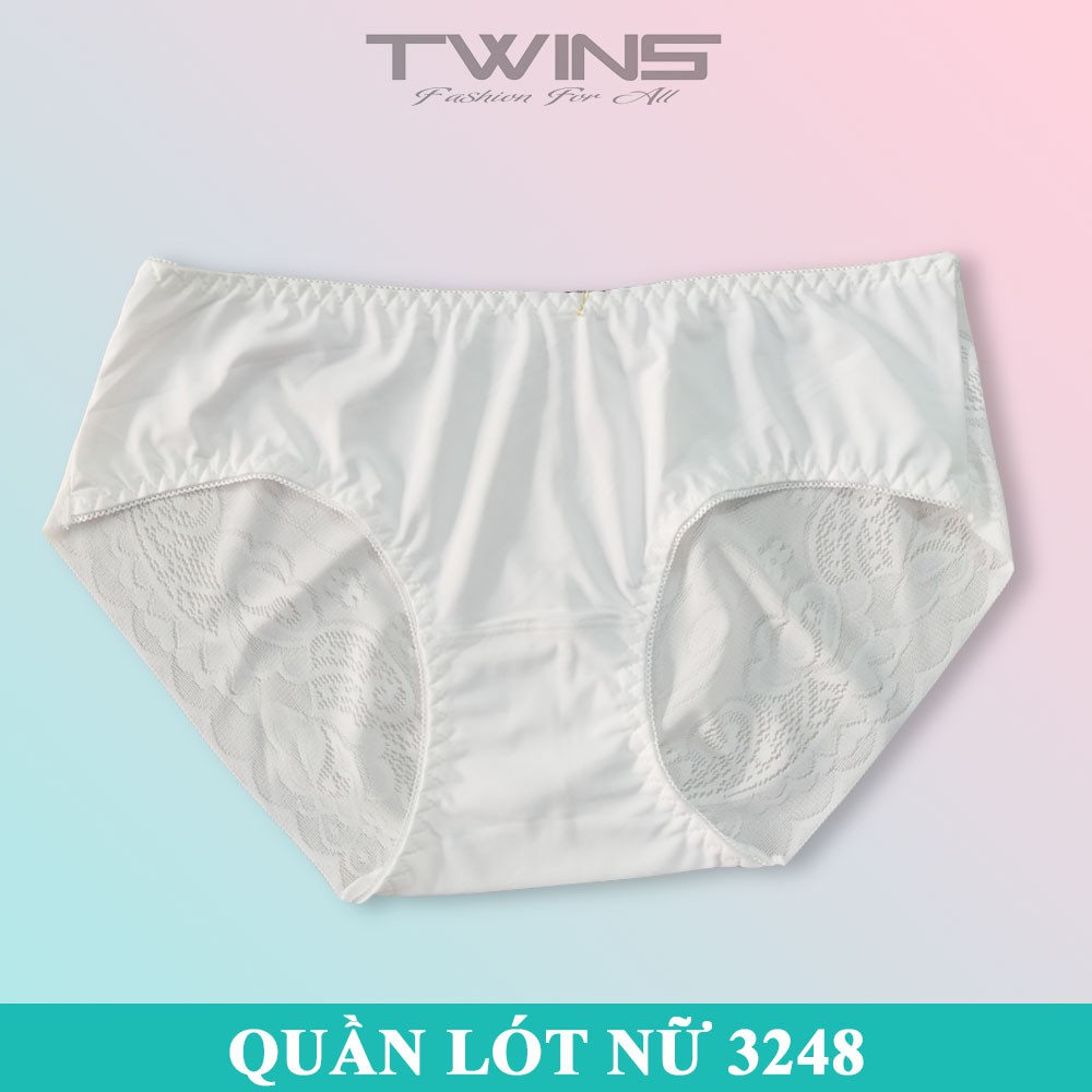 Quần lót nữ thun lạnh phối ren cao cấp Thịnh Phát 3248 chất mềm mịn thoáng mát không lộ đường may size dưới 60kg