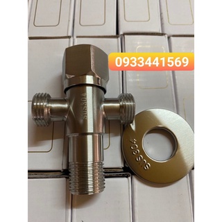 T cầu , Van Giảm áp, T cầu 2 ngã, Tê cầu inox SUS 304, Van lắp bồn cầu,Van T Chia Nước cho vòi xịt vệ sinh và bồn cầu in
