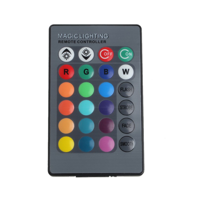 Bóng Đèn Led Đổi 16 Màu Điều Khiển Từ Xa 85-265v E27 20w Rgb