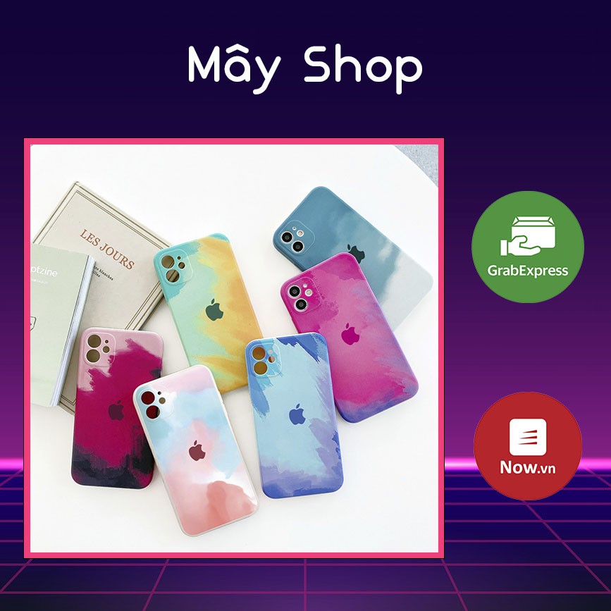 Ốp Lưng Iphone Cạnh Vuông Colorful 🚚 FREESHIP 🚚 Độ Thiết Kế iPhone 12, Siêu Đẹp