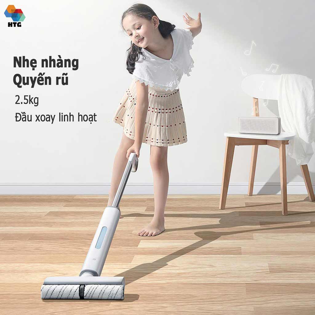 Máy lau nhà không dây Sawadaki DD1 công nghệ thẩm thấu, tự động giặt giẻ, siêu nhẹ 2.5kg, bình nước 2 in 1 chính hãng