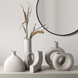 Bình hoa gốm sứ trang trí phong cách Bắc Âu minimalist | Nordic