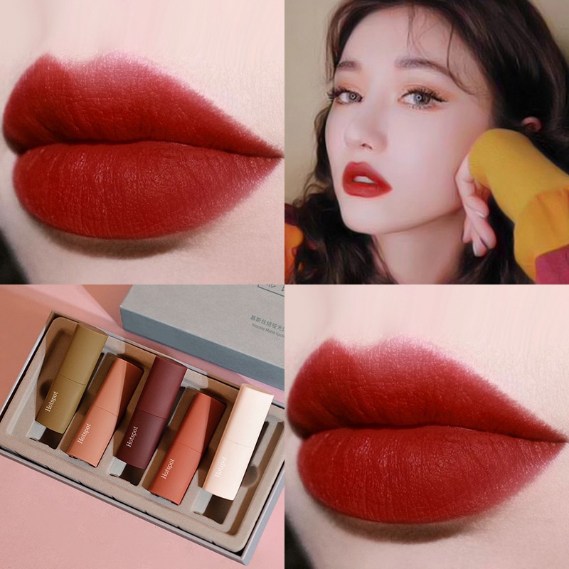 Bộ 5 thỏi son HoldLive cao cấp màu sắc tươi sáng | BigBuy360 - bigbuy360.vn