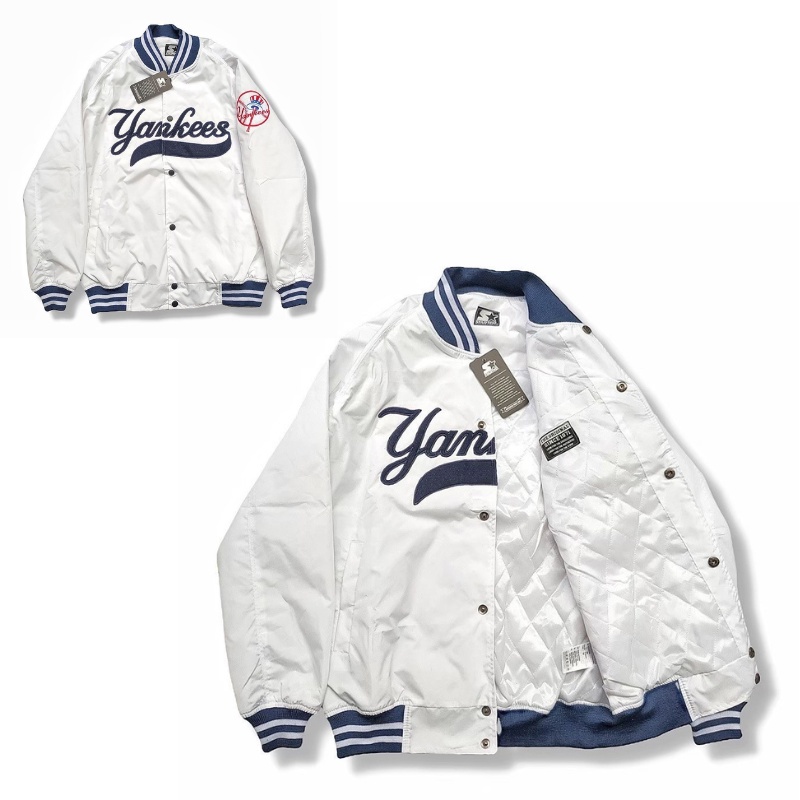 Áo Khoác Bóng Chày In Logo Yankees Cho Nam Nữ