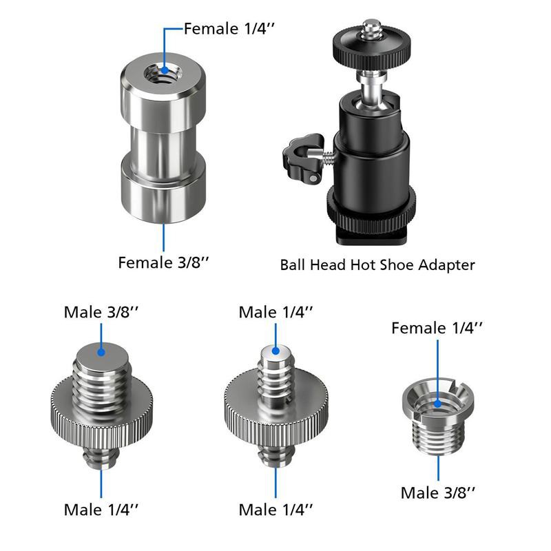 Bộ 21 ốc chuyển từ 1/4 inch sang 3/8 inch cho máy ảnh