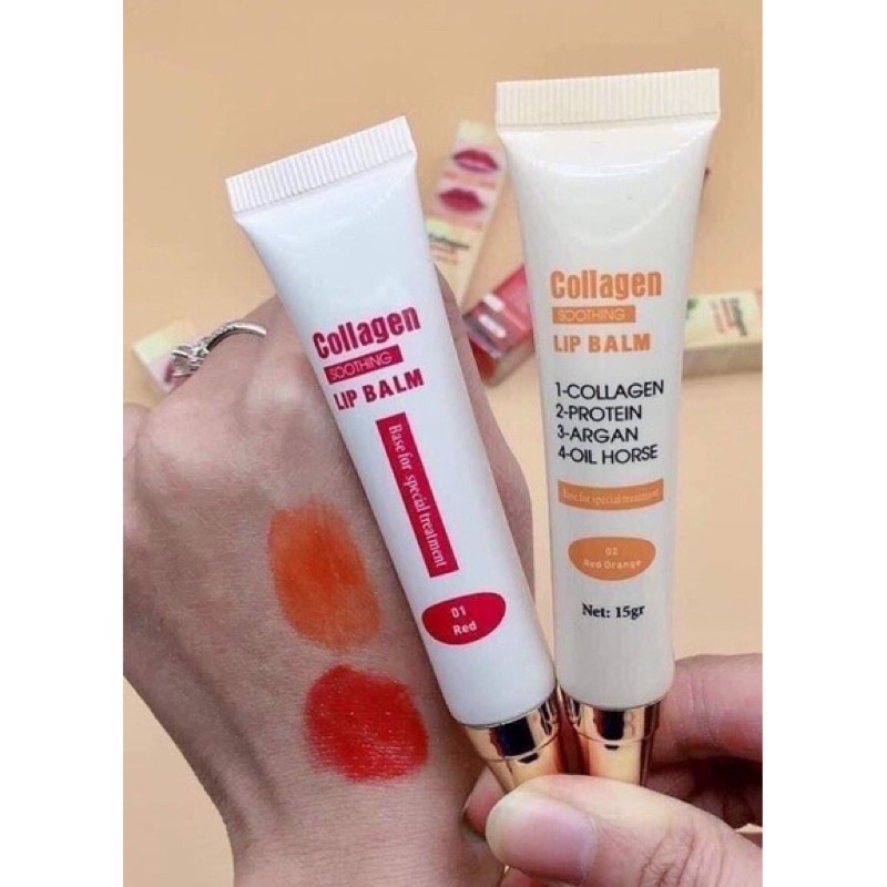 Dưỡng môi sau xăm colagell lip balm