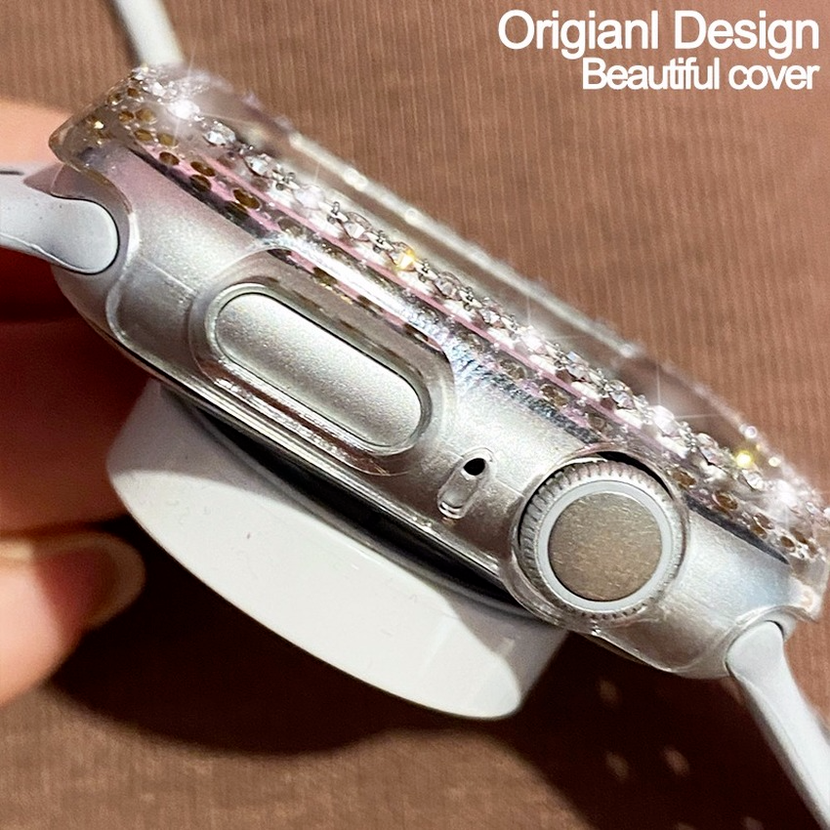 Vỏ bọc bảo vệ mặt đồng hồ thông minh acrylic dành cho Apple Watch 6 SE 5 4 3 2 1 38mm 42mm