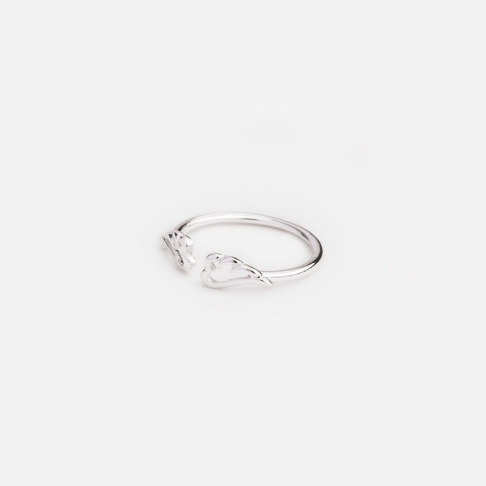 Nhẫn Bạc Nữ 925-Đôi Cánh Thiên Thần-Dạng Hở Dễ Dàng Điều Chỉnh Size-KaT Jewelry