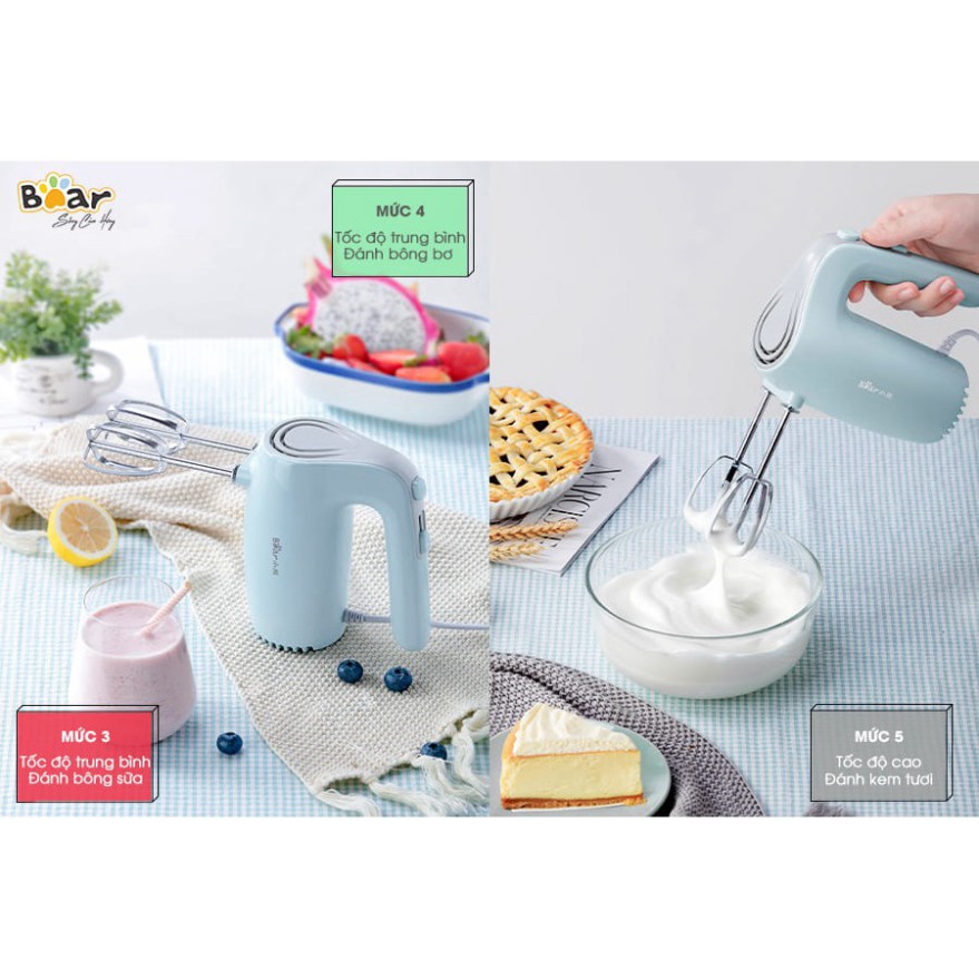 Máy đánh trứng cầm tay Bear DDQ-B02P5