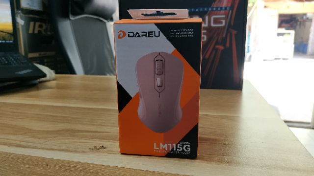 Chuột không dây DAREU LM115G Pink chính hãng Mai Hoàng BH 24 Tháng