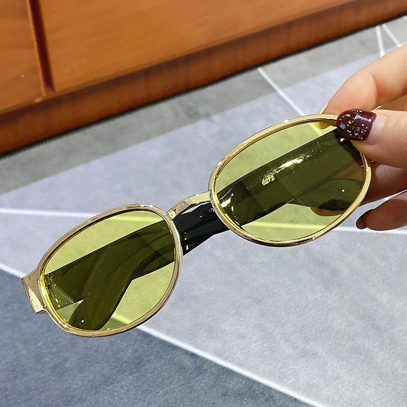 Kính Râm Gọng Oval Phong Cách Vintage Cổ Điển Thời Trang