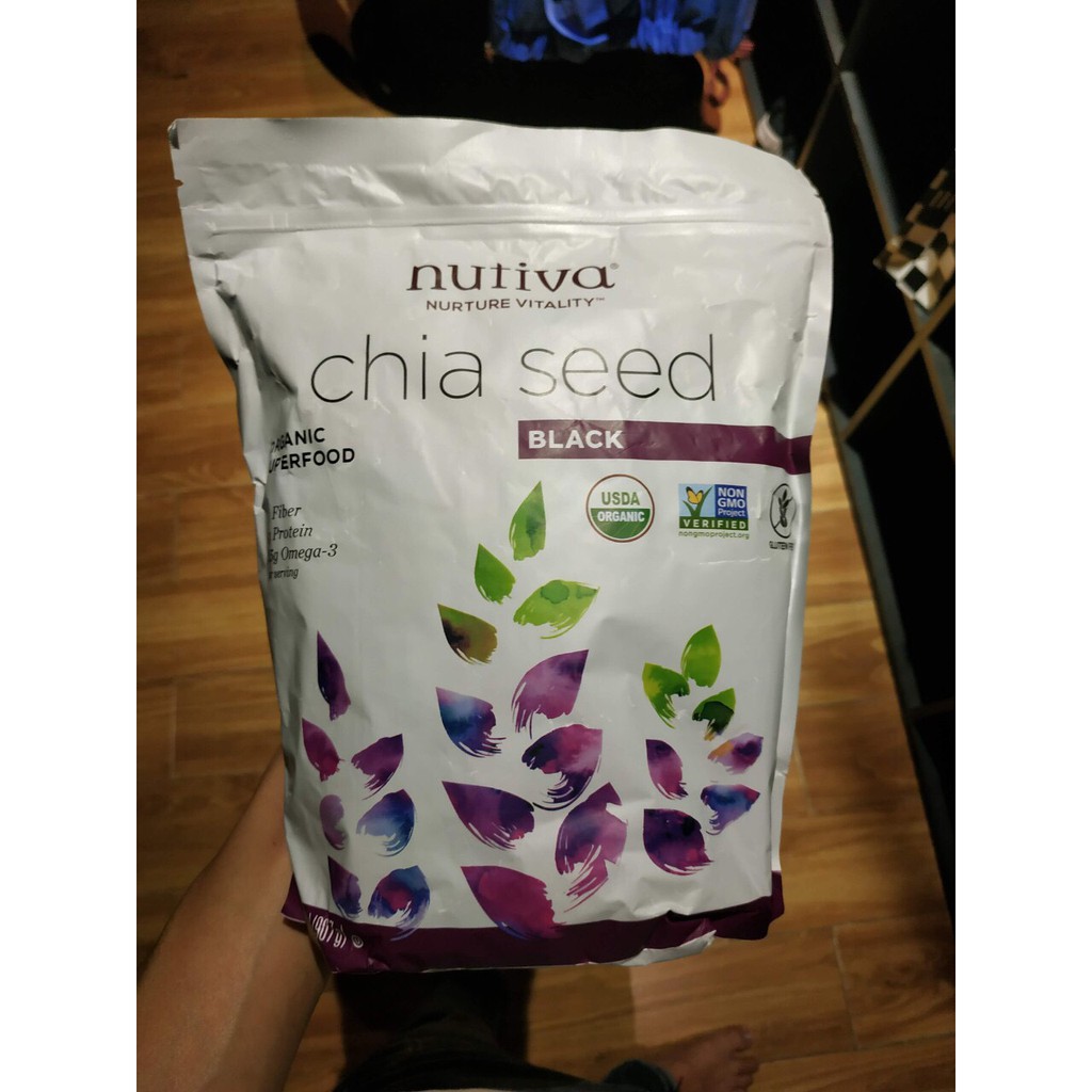 [CHÍNH NGẠCH] HẠT CHIA TÍM  ÚC -[ BỊCH 1KG ] -ABSOLUTE ORGANIC -MỚI NHẤT ![ CHÍNH NGHẠCH]