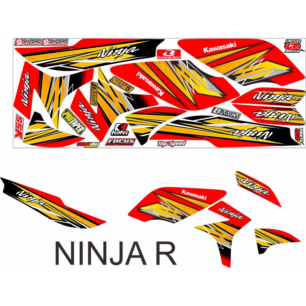 Dải Variation / / KAWASAKI NINJA R Dải Dán Biến Thể Mới