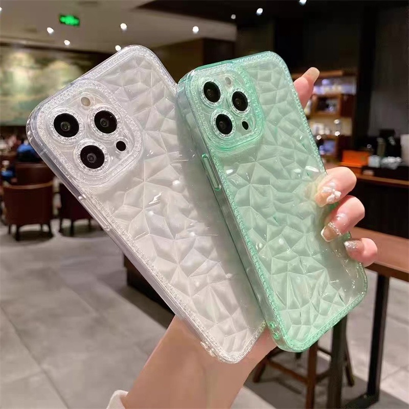 Ốp Điện Thoại Tpu Silicon Mềm Trong Suốt Chống Sốc Bảo Vệ Ống Kính Máy Ảnh Cho iphone 11 pro max 14 pro max 12 13 pro max X / Xs max XR
