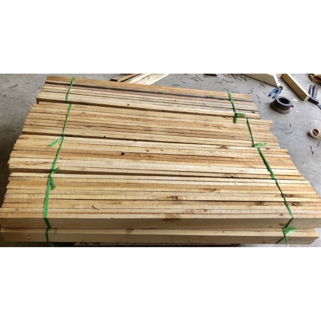 Thanh gỗ thông 1m2x9.5 bào láng 4 mặt