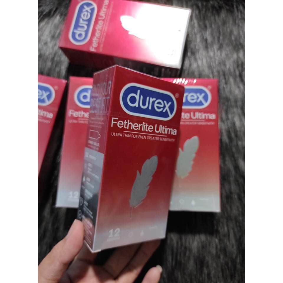 Combo 4 hộp durex fetherlite ultima bao cao su siêu mỏng hộp 12 bao Tặng 1 hộp cùng loại