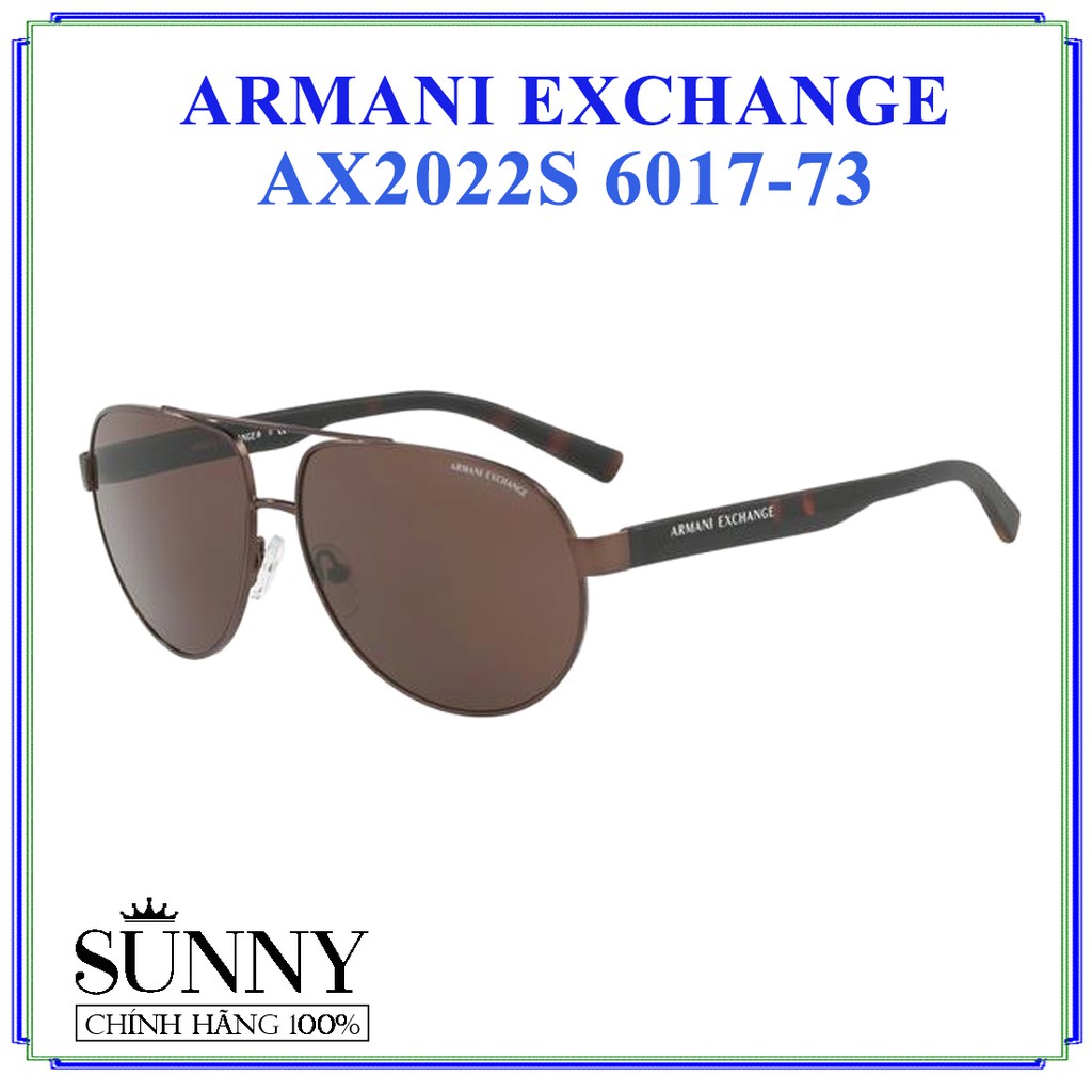 Kính mát Armani Exchange AX2022S chính hãng Italy, bảo hành toàn quốc