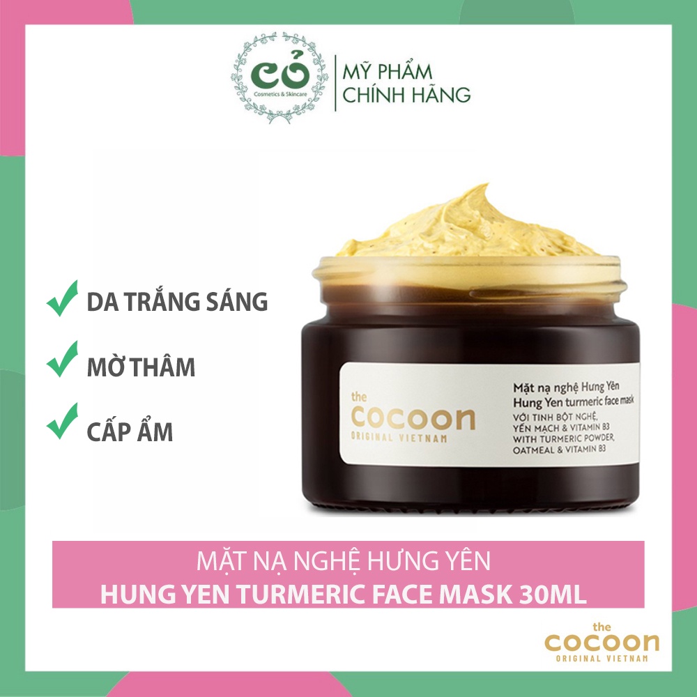 Mặt Nạ Nghệ Hưng Yên Cocoon Turmeric Face Mask