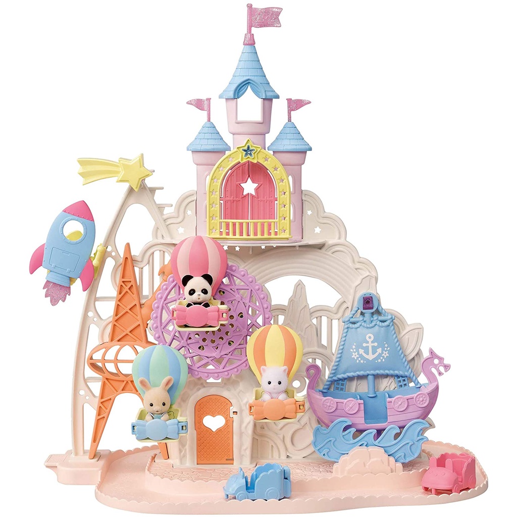 Sylvanian Families Lâu Đài Của Bé Ở Công Viên Giải Trí Amusement Park Baby Castle