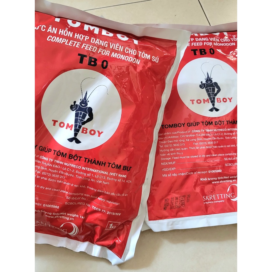 Cám Tomboy Tb0 - Thức ăn dạng mịn dành cho cá tép kiểng con bịch nguyên 1kg