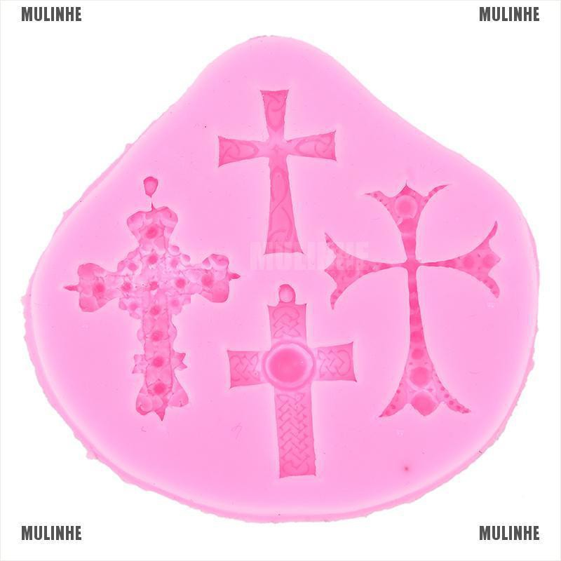 Khuôn Silicone Tạo Hình Thánh Giá / Chúa Jesus Trang Trí Bánh