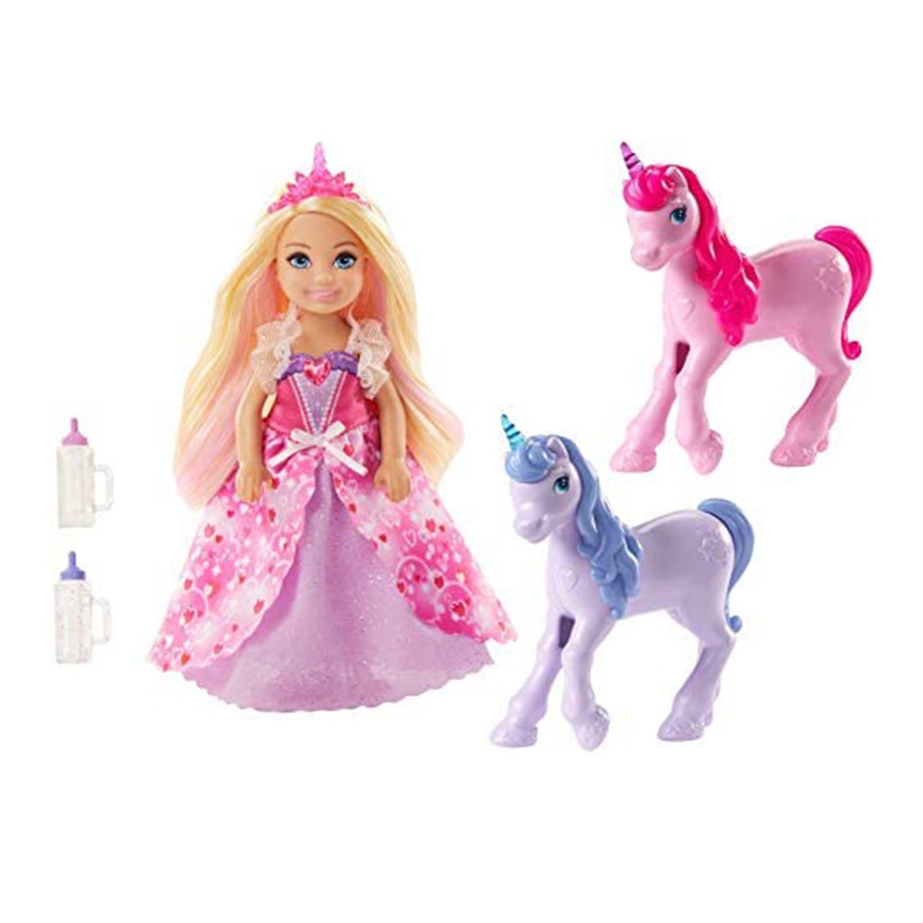 (mua 2 Tặng 1 Bộ Quà Tặng Đồ Chơi Búp Bê Barbie Dreamtopia Chính Hãng - Gjk17