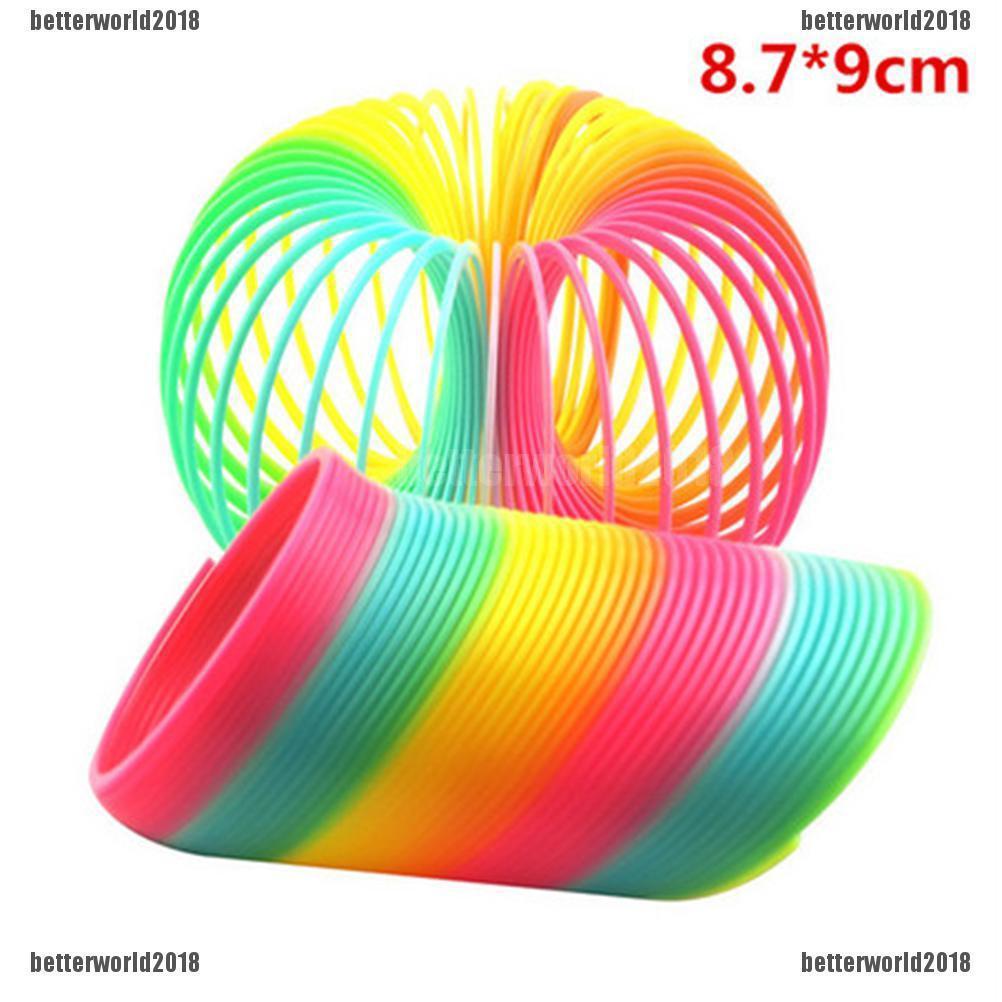 Đồ Chơi Lò Xo Bằng Nhựa 8.7X9Cm Màu Cầu Vồng Vui Nhộn