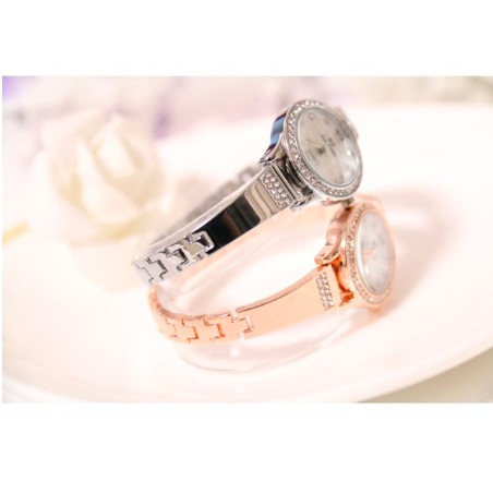 Đồng Hồ Nữ Bee Sister 1351 Viền Đá Chính Hãng (Có ảnh thật)