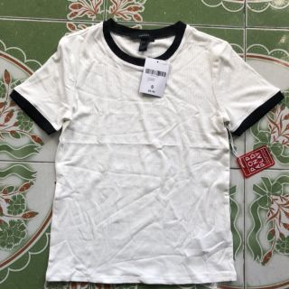 Áo thun nữ F21 Ribbed Ringer Tee