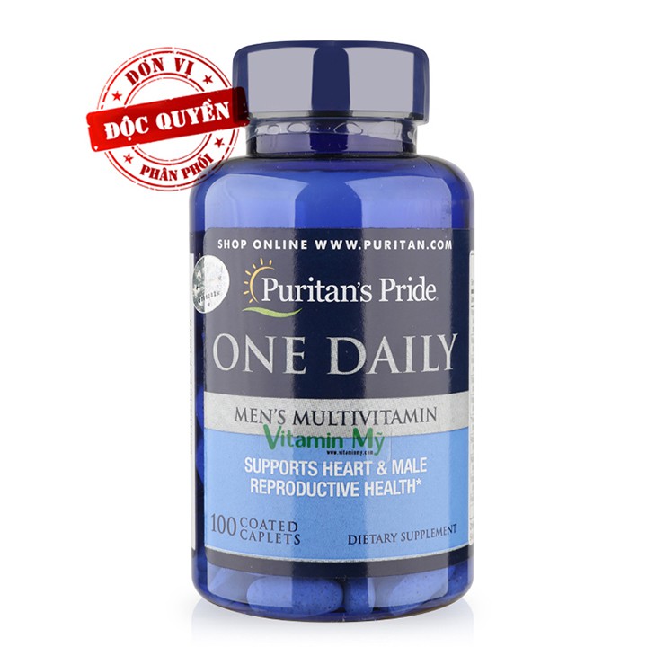 Tăng cường sức khỏe cho nam giới Vitamin và khoáng chất Puritan's Pride One Daily Men's Multivitamin 100viên | BigBuy360 - bigbuy360.vn