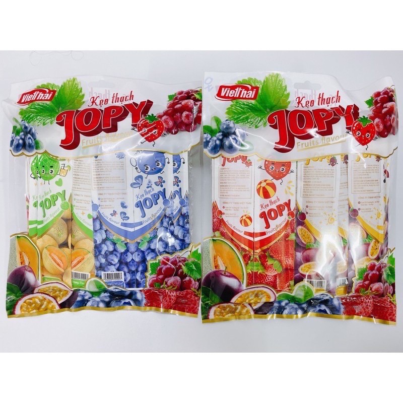 800g Thạch Trái Cây Jopy Việt Thái 25 Thanh Kẹo Thạch Rau Câu Trái Cây nhiều vị Đồ Ăn Vặt Ngon Cho Mùa Hè Dịu Mát