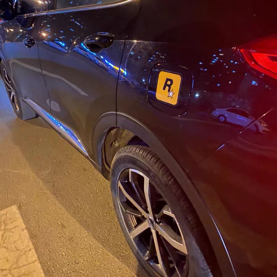 Phản quang Năm sao Công dân Nhãn dán Xe hơi Jdm Sửa đổi Trò chơi GTA 5 Decal Đề can trang trí xe máy