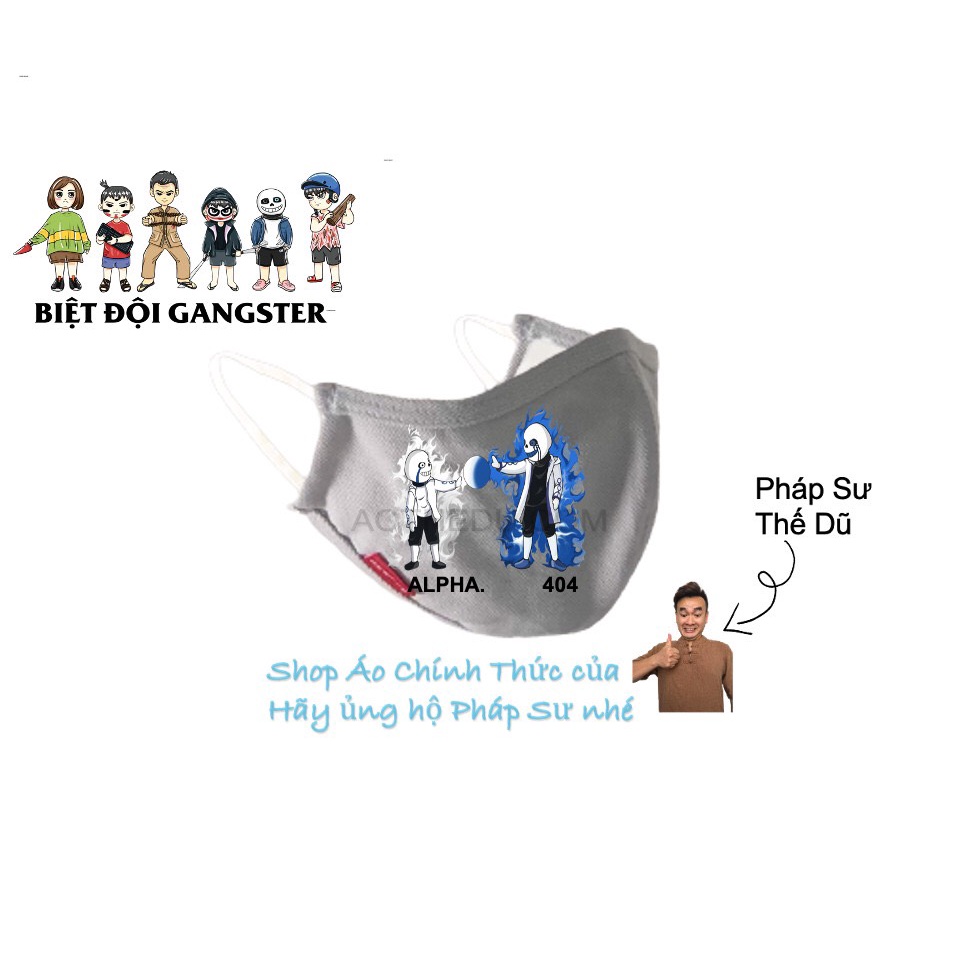 Khẩu trang đủ loại BIỆT ĐỘI GANGSTER - Pháp Sư Gangster - Shop Áo Thế Dũ chính thức