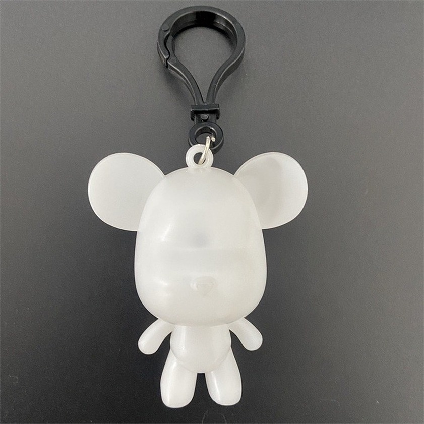 【Gói Vật liệu &amp; Sắc tố】DIY Fluid Bearbrick Đồ chơi Graffiti lỏng làm bằng tay Đồ trang trí mô hình tính cách gấu bạo lực