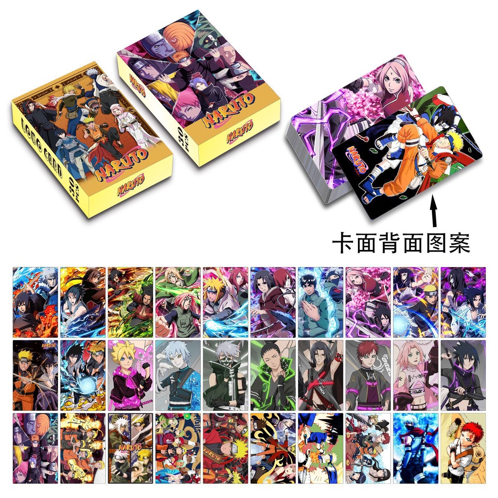 2022 Naruto Lomo Card Double-sided Color Printing Photocard Postcard 30pcs/box