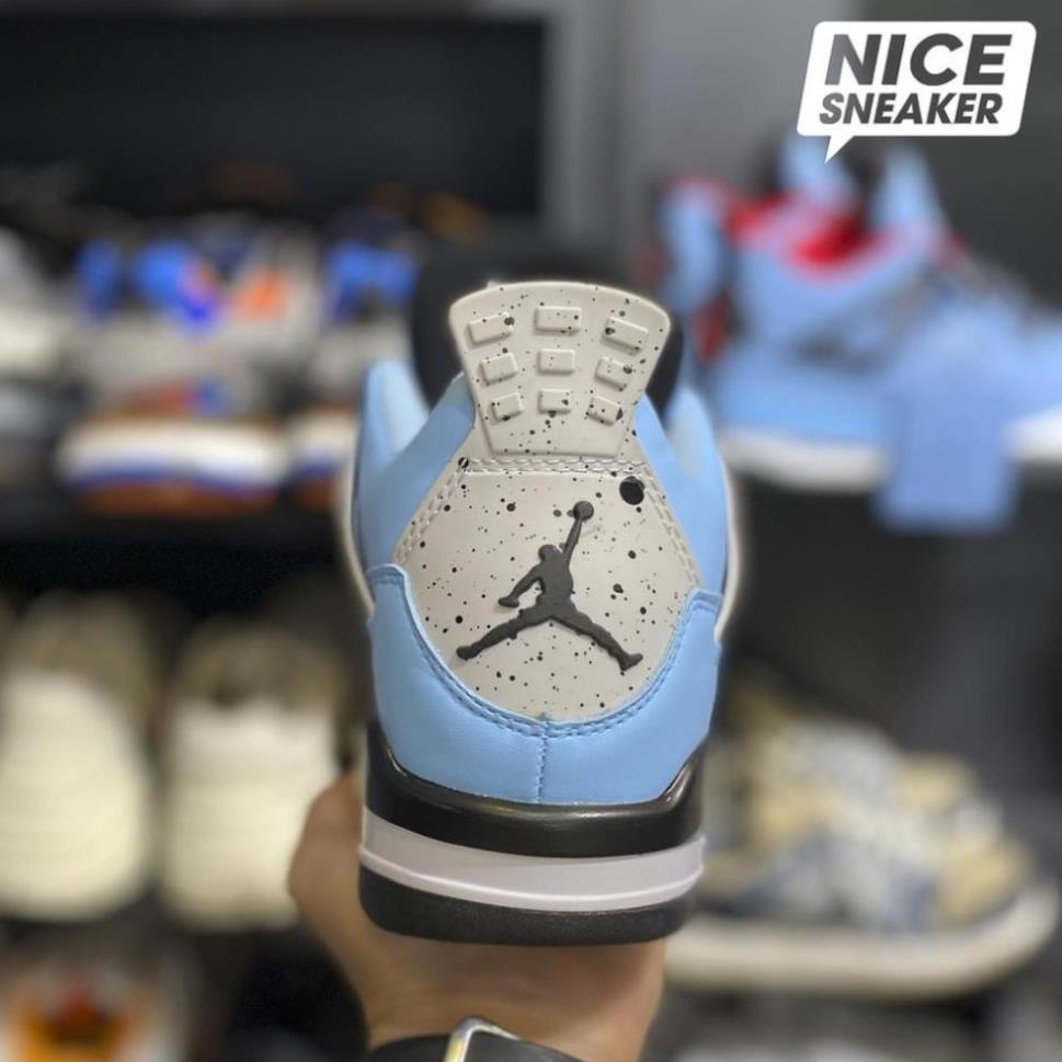 Giày sneaker ,giày bóng rổ : Jordan 4 retro UNC - bản 1:1 . ! * ! ;