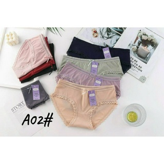 Combo 05 quần lót cotton phối ren
