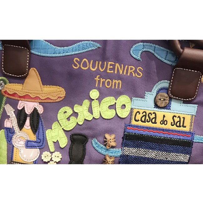 Túi xách độc lạ thêu thủ công nhiều màu sắc Mexico