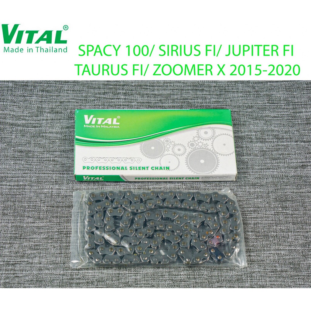 Sên cam VITAL cho AB 110, CLICK, MIO, NOUVO 123, JUPITER FI, SIRIUS FI, TAURUS FI, ZOOMER X, @ STREAM, ATILA, SPACY 100