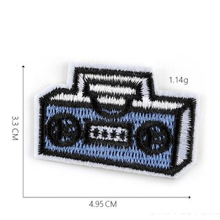Sticker vải, patch ủi máy ảnh dán quần áo