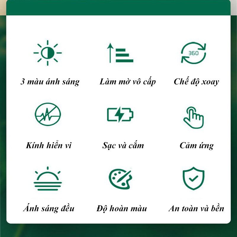 Đèn học để bàn chống cận 💖FREESHIP💖 Đèn LED Đa Năng Kiêm Đèn Ngủ Siêu Bền, Tiện Lợi, Nhỏ Gọn