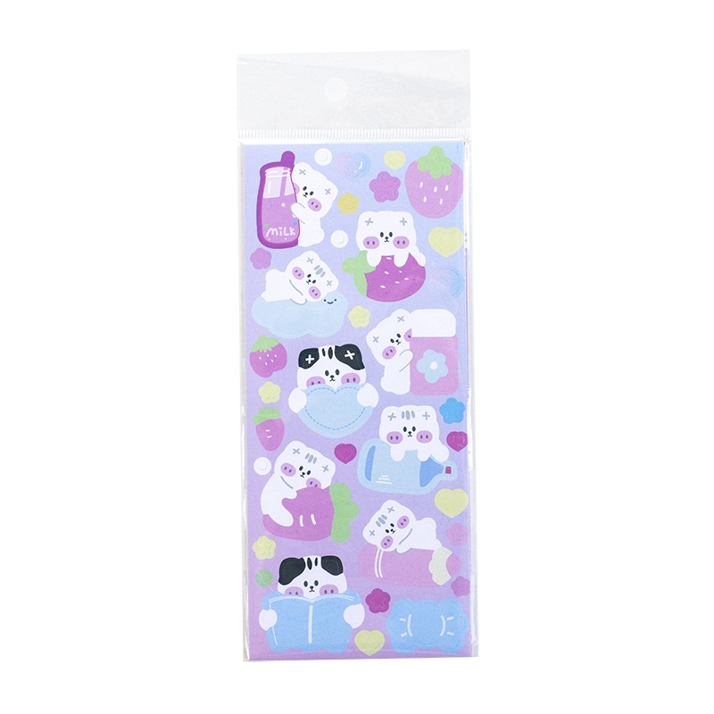 Set 4 Tấm Nhãn Dán Ghi Tên Có Thể Viết Dễ Thương Dùng Cho Trường Học