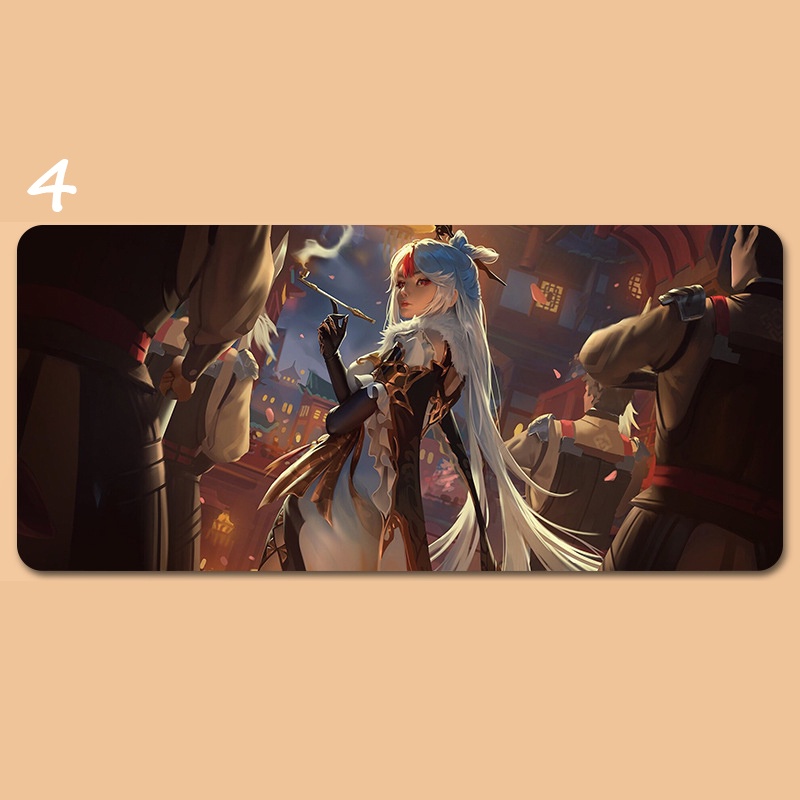 Miếng lót chuột bàn máy tính cỡ lớn in hình Genshin impact xinh xắn