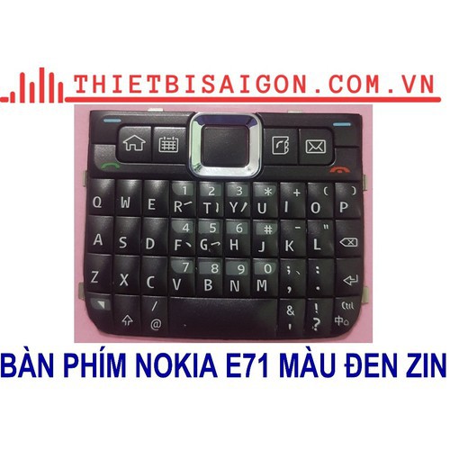 PHÍM NOKIA E71 MÀU ĐEN